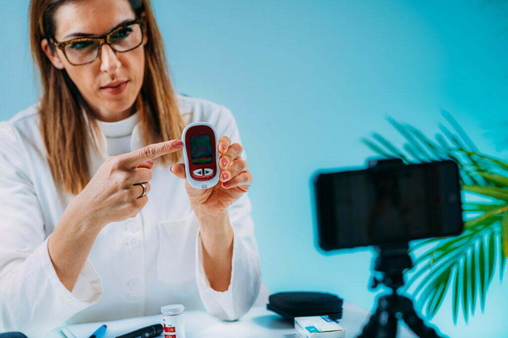 woman showing RPM as the future of telehealth