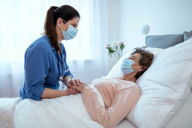 home caregiver comforting a patient at home home caregiver comforting a patient at home