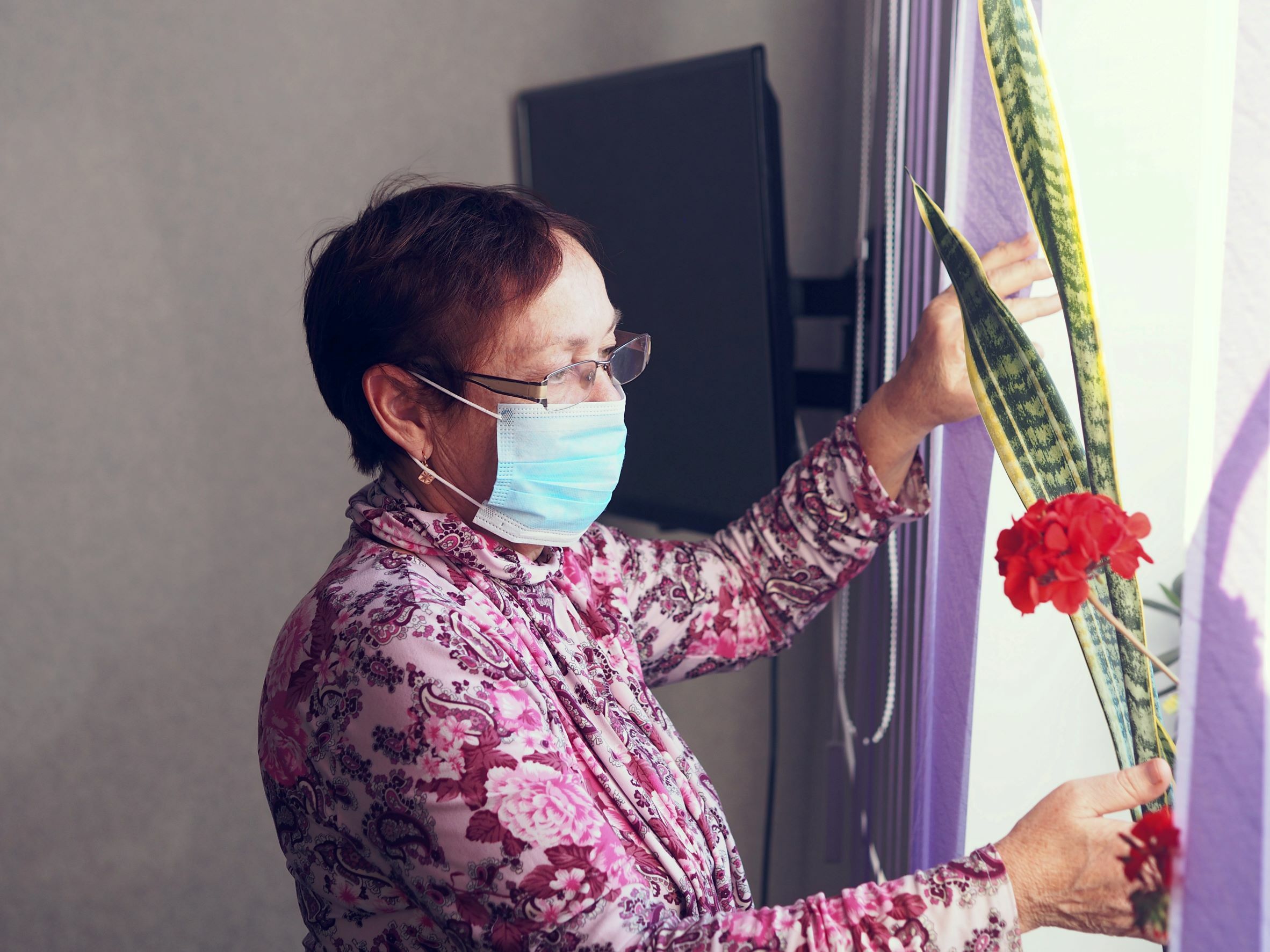 woman in medical mask during covid woman in medical mask during covid
