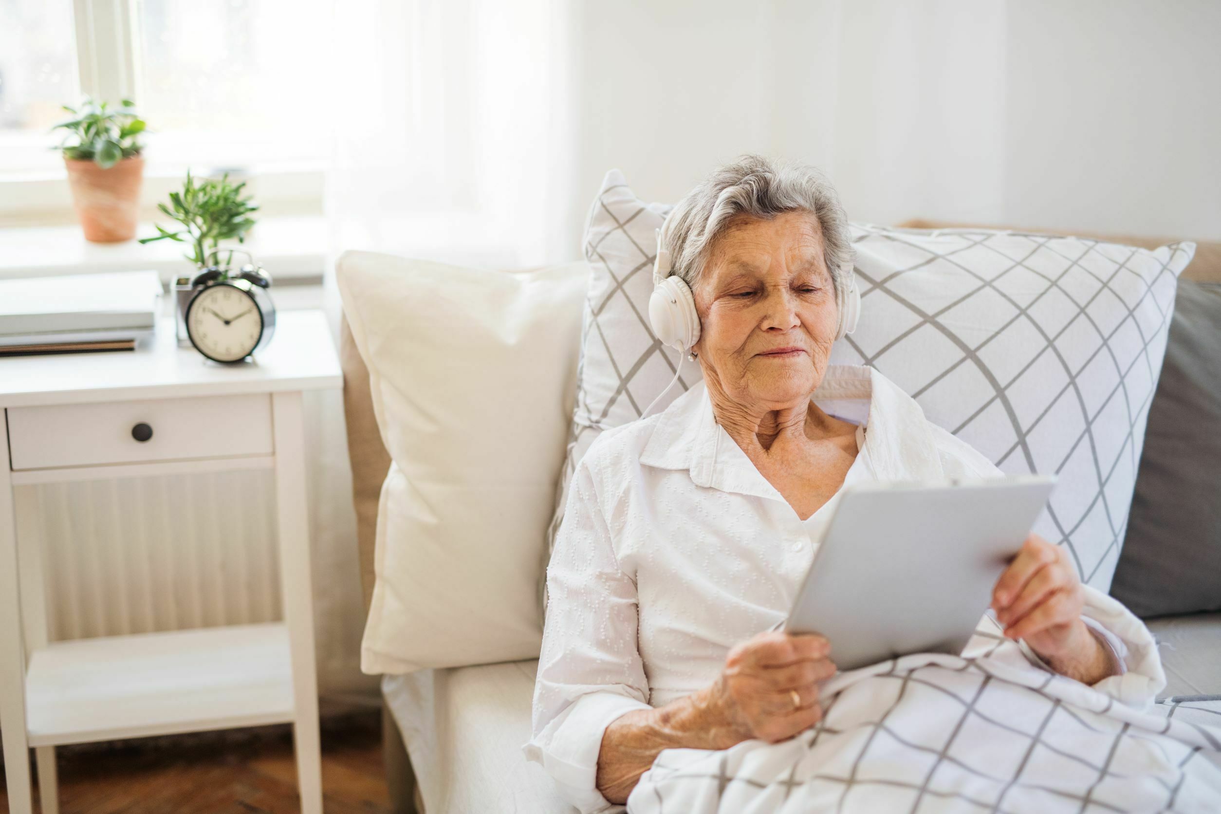 woman with chronic disease resting at home woman with chronic disease resting at home