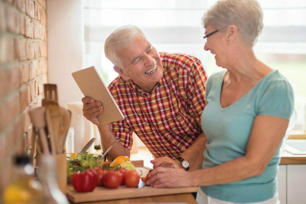 searching healthcare on the internet using tablet