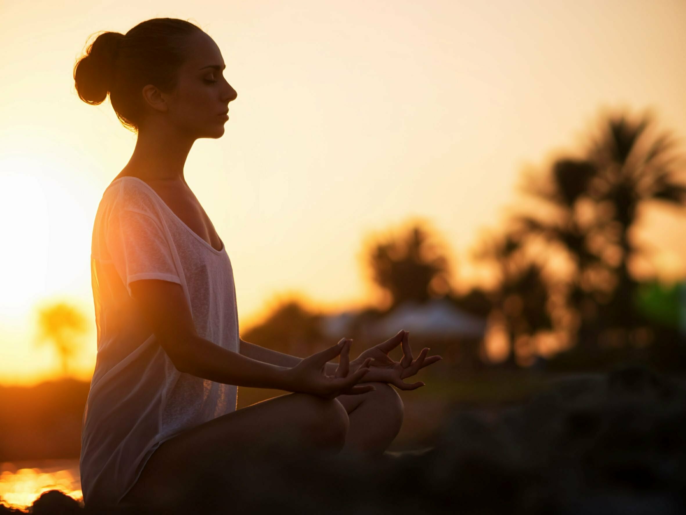 woman doing meditation for mental health woman doing meditation for mental health