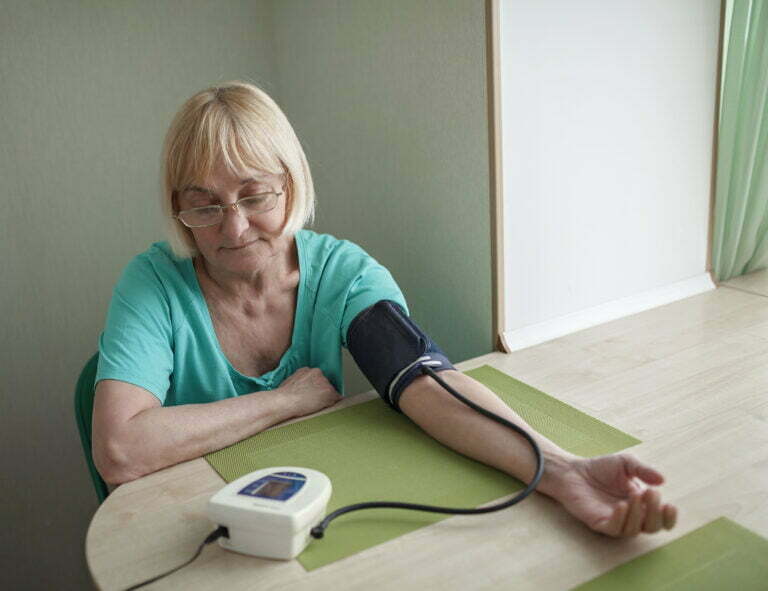 measuring blood pressure at home measuring blood pressure at home