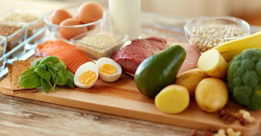 natural rich in protein food on table