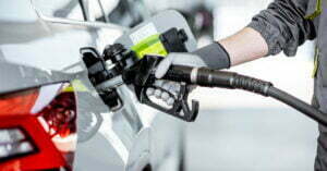 refueling car with gasoline, price surge