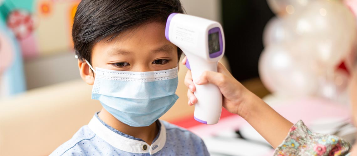 covid in children, temperature check covid in children, temperature check