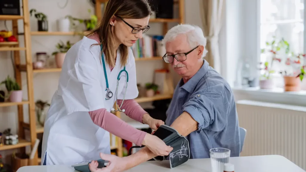 doctor examine patient for permissive hypertension
