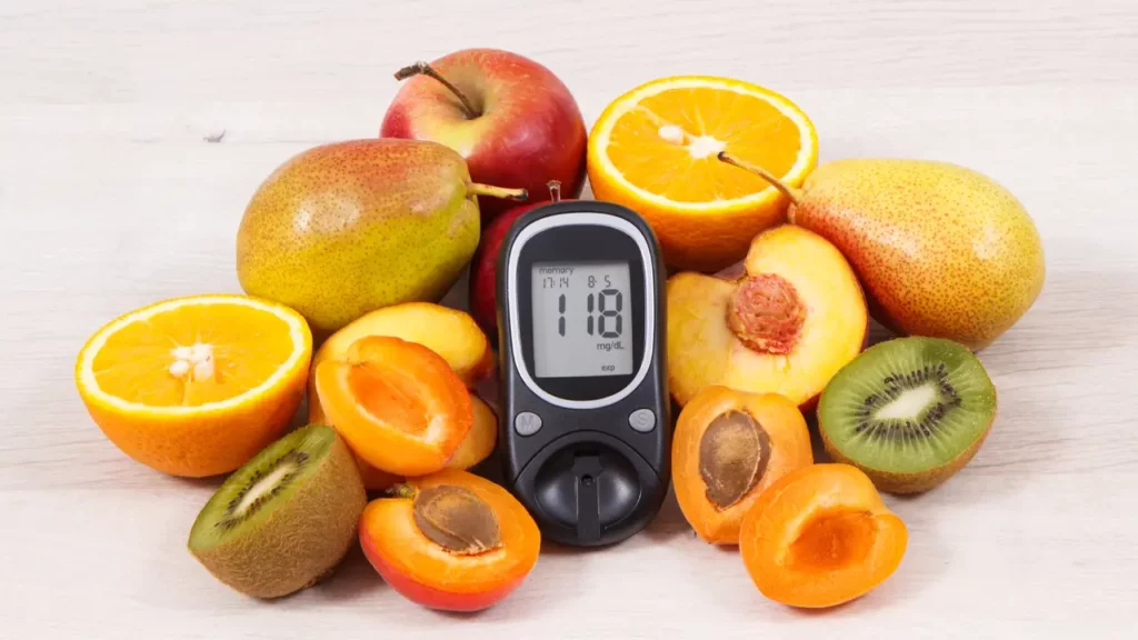 glucometer with best fruits for diabetics to eat oranges apples