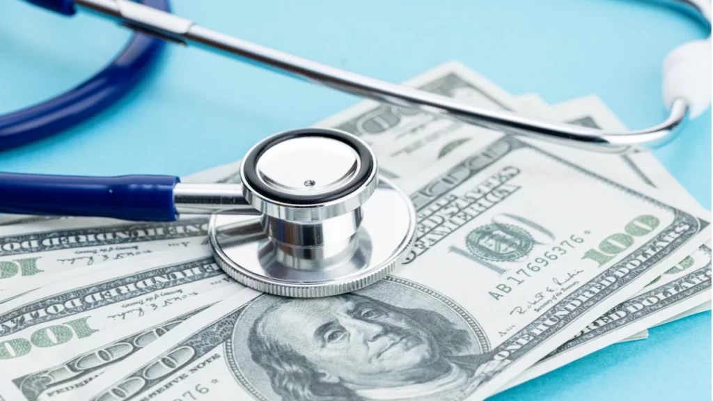 money with stethoscope, billing reimbursement